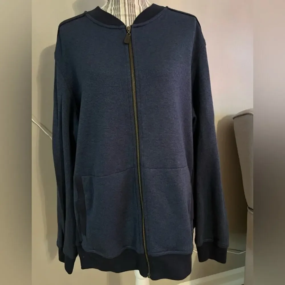 LL BEAN MENS FULL ZIP “SWEATER” JACKET SIZE XL WORN ONCE